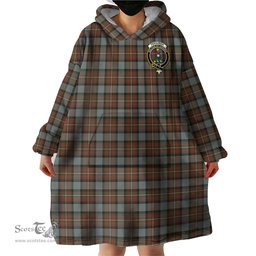 Scottish Ferguson Weathered Clan Family Crest Tartan Snuggie Hoodie Plaid Wearable Blanket Hoodie