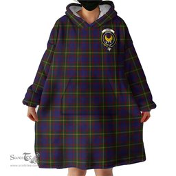 Scottish Durie Clan Family Crest Tartan Snuggie Hoodie Plaid Wearable Blanket Hoodie