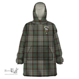 Scottish Cochrane Hunting Clan Family Crest Tartan Snuggie Hoodie Plaid Wearable Blanket Hoodie
