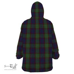Scottish Cunningham Hunting Clan Tartan Snuggie Hoodie Plaid Wearable Blanket Hoodie