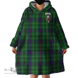 Scottish Duncan Clan Family Crest Tartan Snuggie Hoodie Plaid Wearable Blanket Hoodie