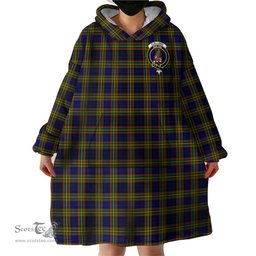 Scottish Clelland Modern Clan Family Crest Tartan Snuggie Hoodie Plaid Wearable Blanket Hoodie