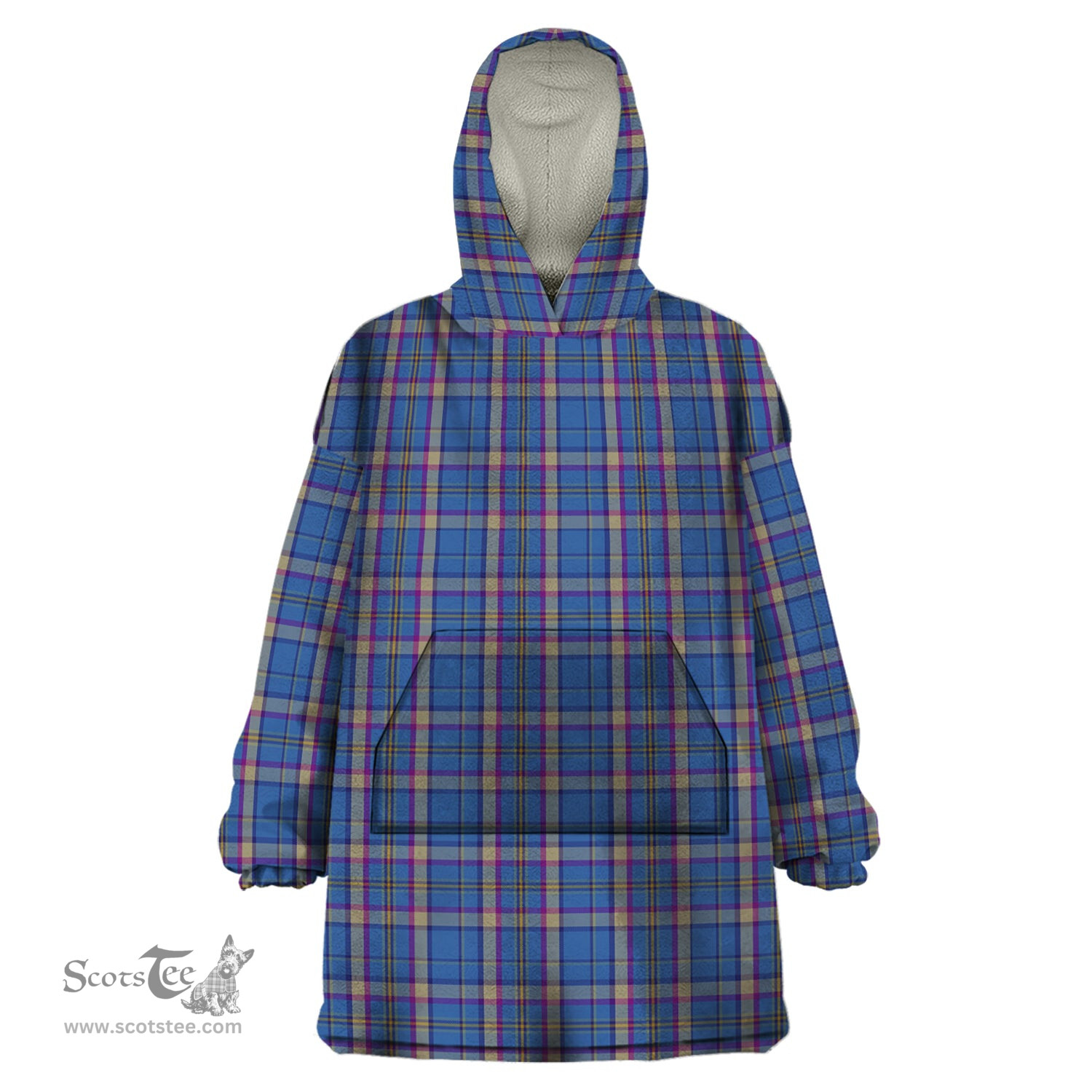Scottish Cian Clan Tartan Snuggie Hoodie Plaid Wearable Blanket Hoodie