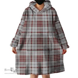 Scottish Clayton Clan Tartan Snuggie Hoodie Plaid Wearable Blanket Hoodie
