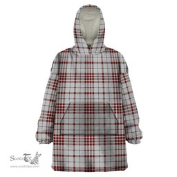 Scottish Clayton Clan Tartan Snuggie Hoodie Plaid Wearable Blanket Hoodie