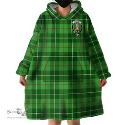 Scottish Clephan Clan Family Crest Tartan Snuggie Hoodie Plaid Wearable Blanket Hoodie