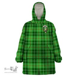 Scottish Clephan Clan Family Crest Tartan Snuggie Hoodie Plaid Wearable Blanket Hoodie