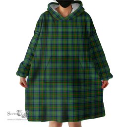 Scottish Cranstoun Clan Tartan Snuggie Hoodie Plaid Wearable Blanket Hoodie
