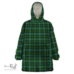 Scottish Cranstoun Clan Tartan Snuggie Hoodie Plaid Wearable Blanket Hoodie