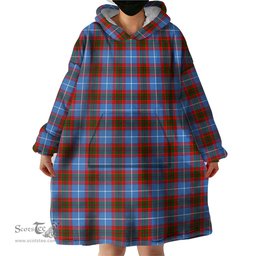Scottish Dalmahoy Clan Tartan Snuggie Hoodie Plaid Wearable Blanket Hoodie