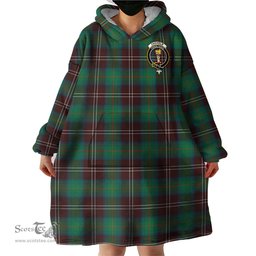 Scottish Chisholm Hunting Ancient Clan Family Crest Tartan Snuggie Hoodie Plaid Wearable Blanket Hoodie