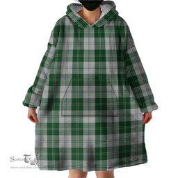 Scottish Erskine Green Clan Tartan Snuggie Hoodie Plaid Wearable Blanket Hoodie