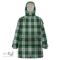 Scottish Erskine Green Clan Tartan Snuggie Hoodie Plaid Wearable Blanket Hoodie