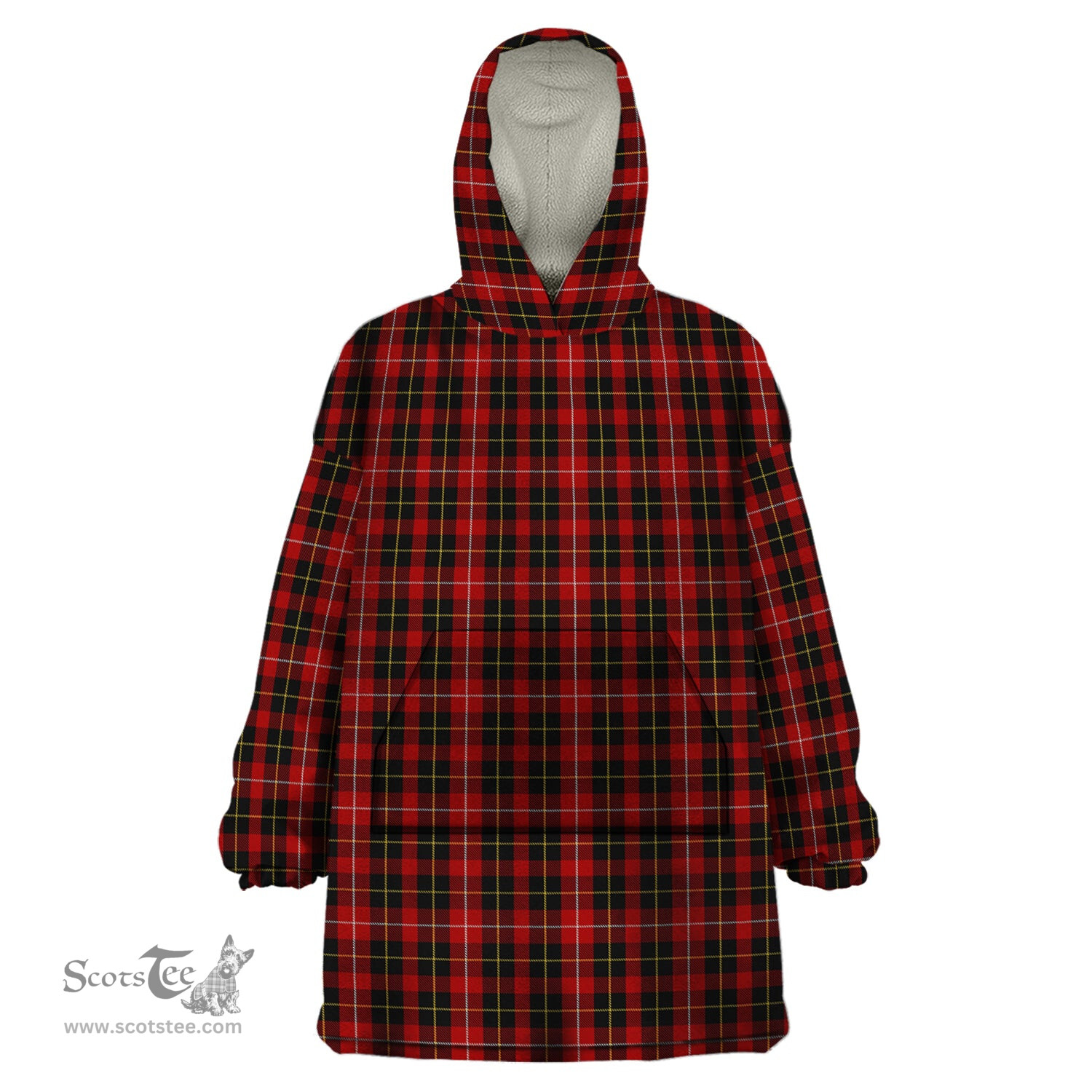 Scottish Connel Clan Tartan Snuggie Hoodie Plaid Wearable Blanket Hoodie