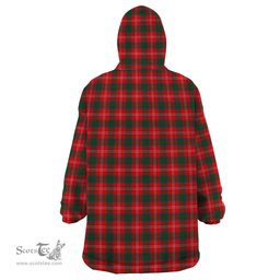 Scottish Chisholm Modern Clan Family Crest Tartan Snuggie Hoodie Plaid Wearable Blanket Hoodie