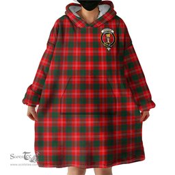 Scottish Chisholm Modern Clan Family Crest Tartan Snuggie Hoodie Plaid Wearable Blanket Hoodie