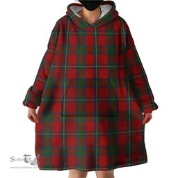 Scottish Cruikshank Clan Tartan Snuggie Hoodie Plaid Wearable Blanket Hoodie