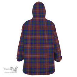 Scottish Chisholm Hunting Modern Clan Tartan Snuggie Hoodie Plaid Wearable Blanket Hoodie