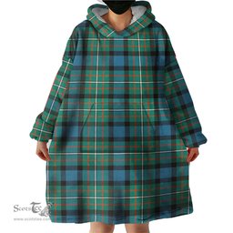Scottish Ferguson Ancient Clan Tartan Snuggie Hoodie Plaid Wearable Blanket Hoodie