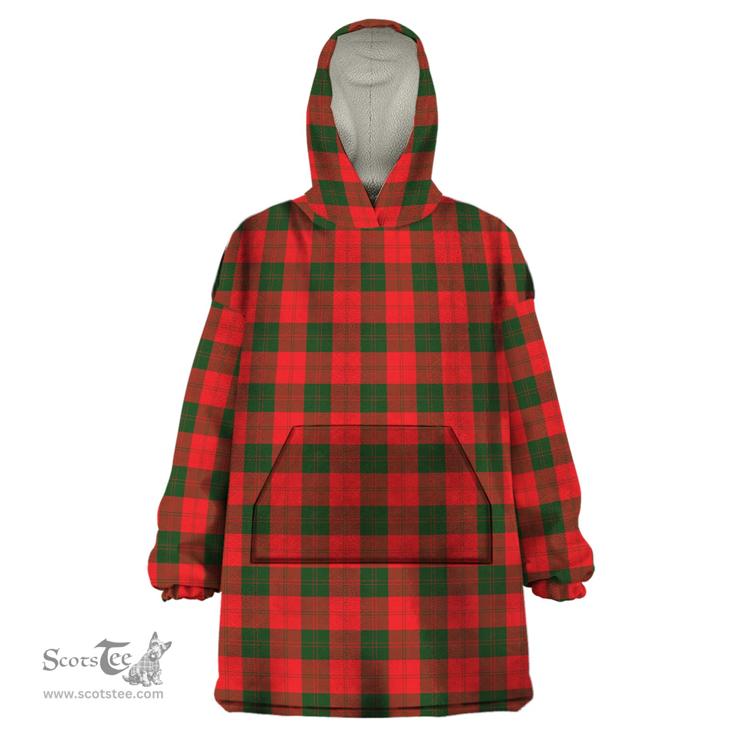 Scottish Erskine Modern Clan Tartan Snuggie Hoodie Plaid Wearable Blanket Hoodie