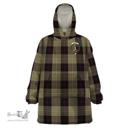 Scottish Dunlop Hunting Clan Family Crest Tartan Snuggie Hoodie Plaid Wearable Blanket Hoodie