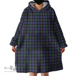 Scottish Fletcher Modern Clan Tartan Snuggie Hoodie Plaid Wearable Blanket Hoodie
