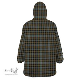 Scottish Farquharson Weathered Clan Family Crest Tartan Snuggie Hoodie Plaid Wearable Blanket Hoodie