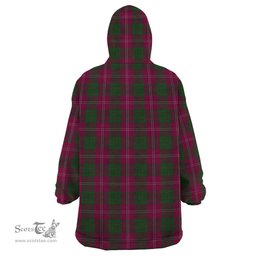 Scottish Crawford Clan Family Crest Tartan Snuggie Hoodie Plaid Wearable Blanket Hoodie
