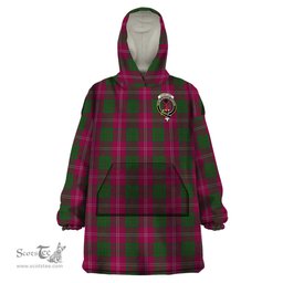 Scottish Crawford Clan Family Crest Tartan Snuggie Hoodie Plaid Wearable Blanket Hoodie