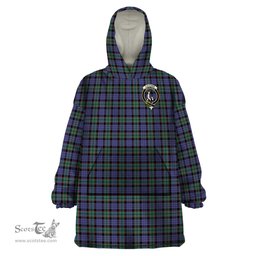 Scottish Fletcher Modern Clan Family Crest Tartan Snuggie Hoodie Plaid Wearable Blanket Hoodie