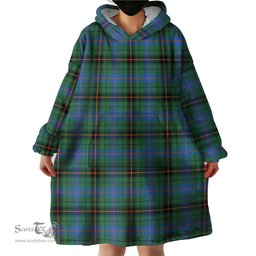 Scottish Davidson Ancient Clan Tartan Snuggie Hoodie Plaid Wearable Blanket Hoodie