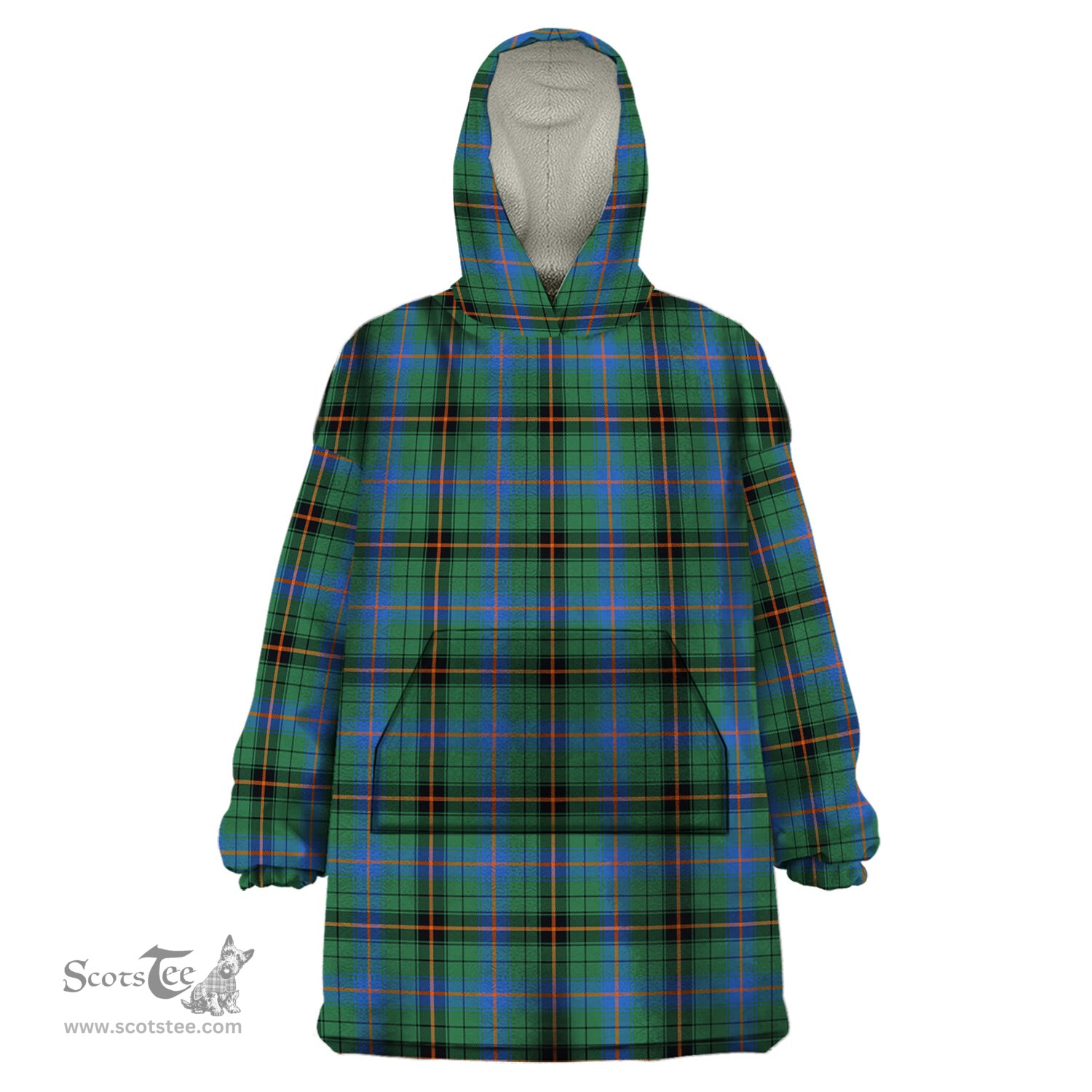 Scottish Davidson Ancient Clan Tartan Snuggie Hoodie Plaid Wearable Blanket Hoodie