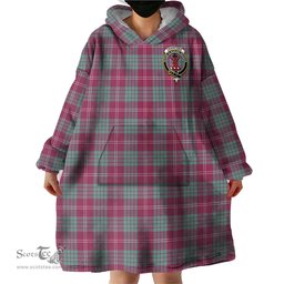 Scottish Crawford Ancient Clan Family Crest Tartan Snuggie Hoodie Plaid Wearable Blanket Hoodie