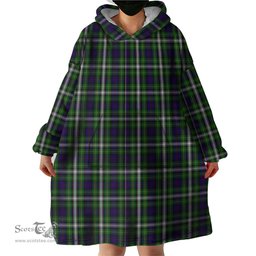 Scottish Farquharson Dress Clan Tartan Snuggie Hoodie Plaid Wearable Blanket Hoodie