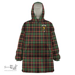 Scottish Cumming Hunting Ancient Clan Family Crest Tartan Snuggie Hoodie Plaid Wearable Blanket Hoodie