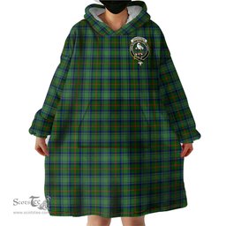 Scottish Cranstoun Clan Family Crest Tartan Snuggie Hoodie Plaid Wearable Blanket Hoodie