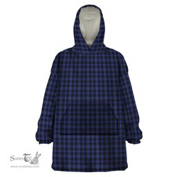 Scottish Clergy Smith Clan Tartan Snuggie Hoodie Plaid Wearable Blanket Hoodie