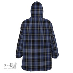 Scottish Clark Clan Family Crest Tartan Snuggie Hoodie Plaid Wearable Blanket Hoodie