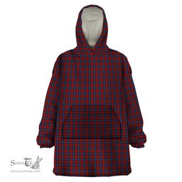 Scottish Clerk Clan Tartan Snuggie Hoodie Plaid Wearable Blanket Hoodie