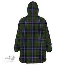 Scottish Drennan Clan Tartan Snuggie Hoodie Plaid Wearable Blanket Hoodie