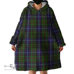 Scottish Drennan Clan Tartan Snuggie Hoodie Plaid Wearable Blanket Hoodie