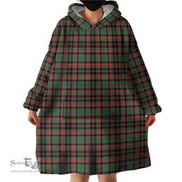 Scottish Cumming Hunting Ancient Clan Tartan Snuggie Hoodie Plaid Wearable Blanket Hoodie