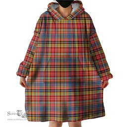 Scottish Drummond of Strathallan Modern Clan Tartan Snuggie Hoodie Plaid Wearable Blanket Hoodie