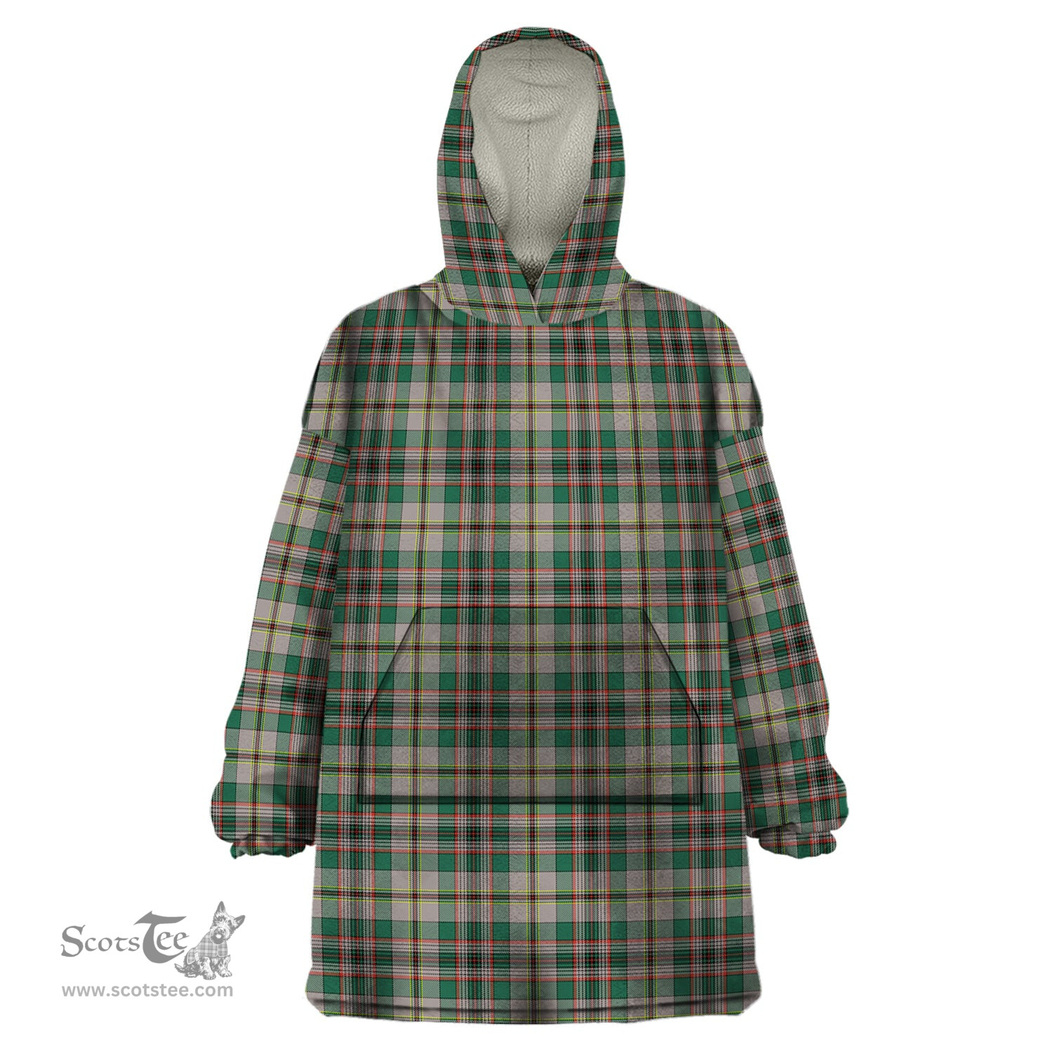Scottish Craig Ancient Clan Tartan Snuggie Hoodie Plaid Wearable Blanket Hoodie