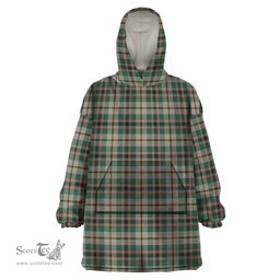 Scottish Craig Ancient Clan Tartan Snuggie Hoodie Plaid Wearable Blanket Hoodie