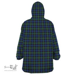 Scottish Fletcher Ancient Clan Tartan Snuggie Hoodie Plaid Wearable Blanket Hoodie