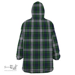 Scottish Forbes Dress Clan Family Crest Tartan Snuggie Hoodie Plaid Wearable Blanket Hoodie