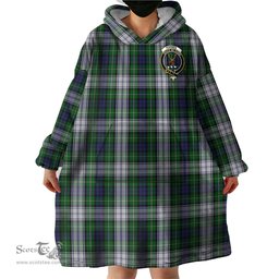Scottish Forbes Dress Clan Family Crest Tartan Snuggie Hoodie Plaid Wearable Blanket Hoodie