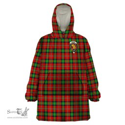 Scottish Fairlie Modern Clan Family Crest Tartan Snuggie Hoodie Plaid Wearable Blanket Hoodie