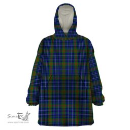 Scottish Edmonstone of Duntreath Clan Tartan Snuggie Hoodie Plaid Wearable Blanket Hoodie